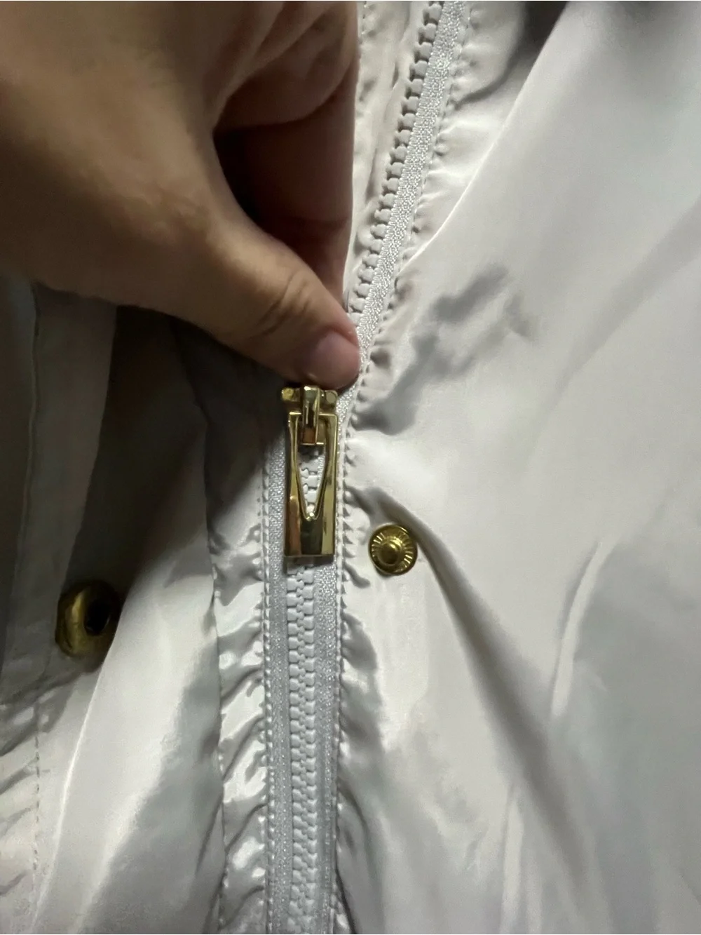 Via Spiga Cream Hooded Trench Coat